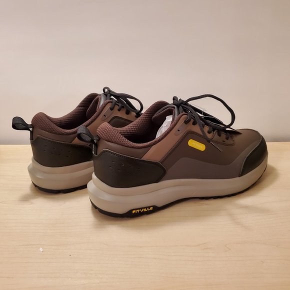 FitVille Shoes Fitville Mens Extra Wide Hiking Shoes Rugged Core